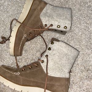 Sperry Azur Hatch Suede Lace Up Boots